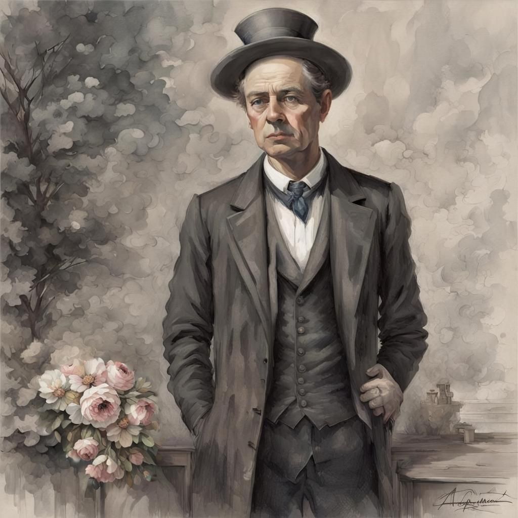 Muted Floral Portrait