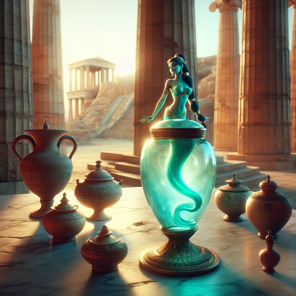 Female Genie Emerges in Ancient Greek Temple