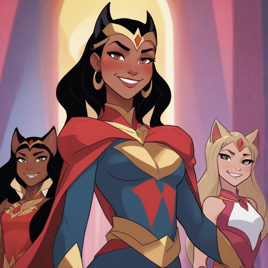 Catra Smiling from She-Ra Animation