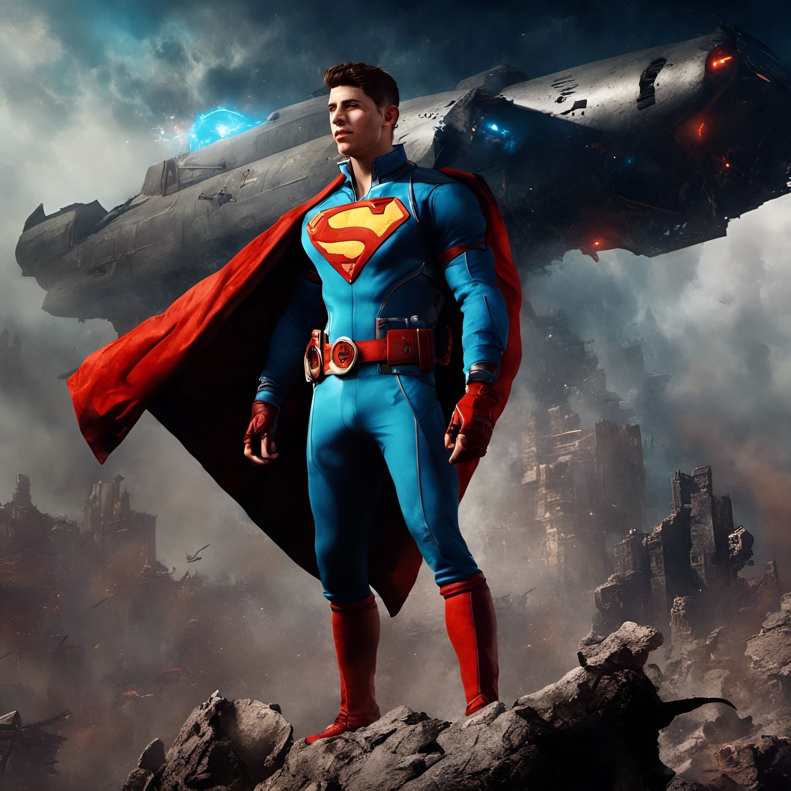 Conner Kent Dark Fantasy Concept Art in 8k