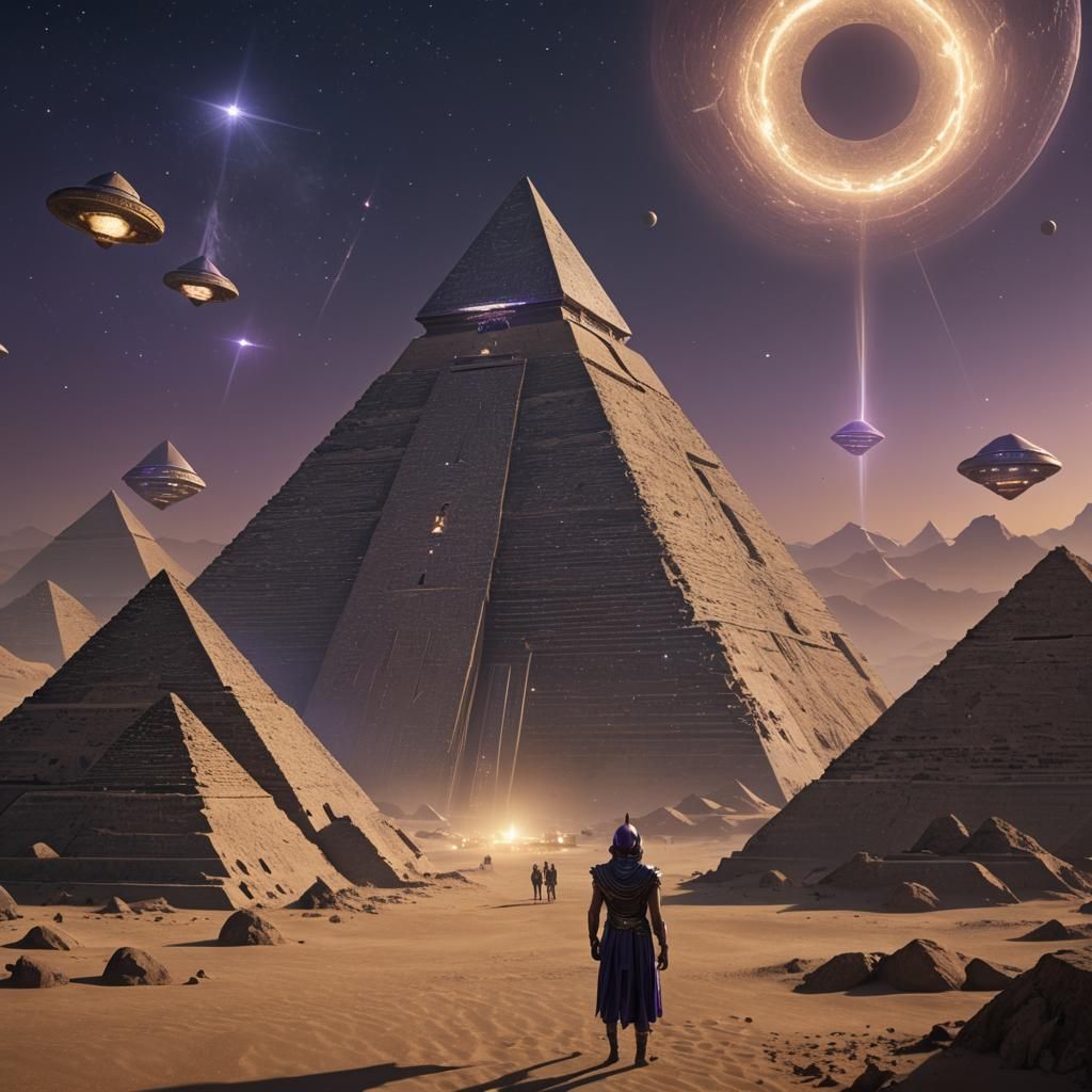 Anunnaki and Flying Saucers at the Pyramids