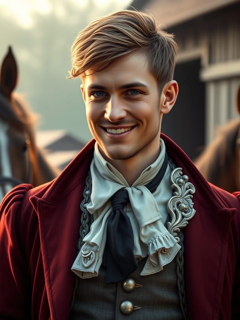 Regal Gentleman Embarks on a Chivalrous Quest in a Fantastic...