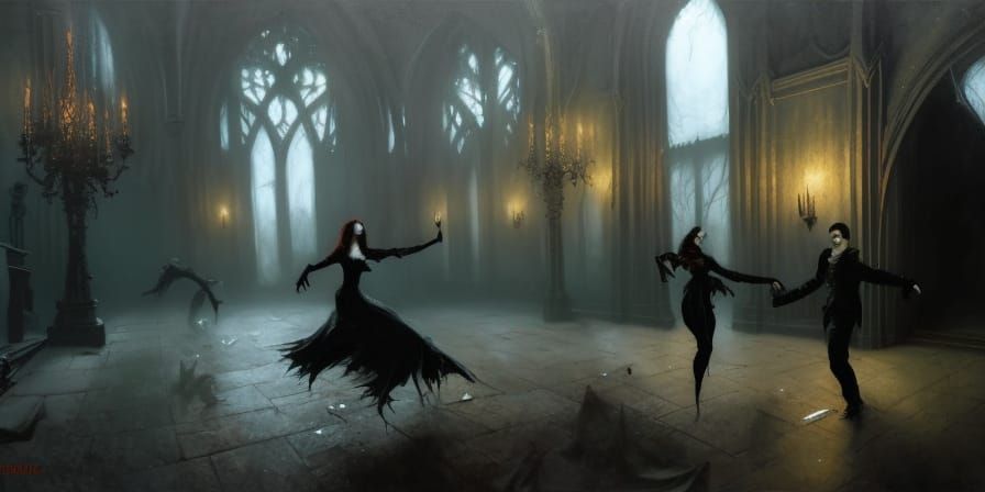 Vampires' Ball: Gothic Horror in Volumetric Lighting