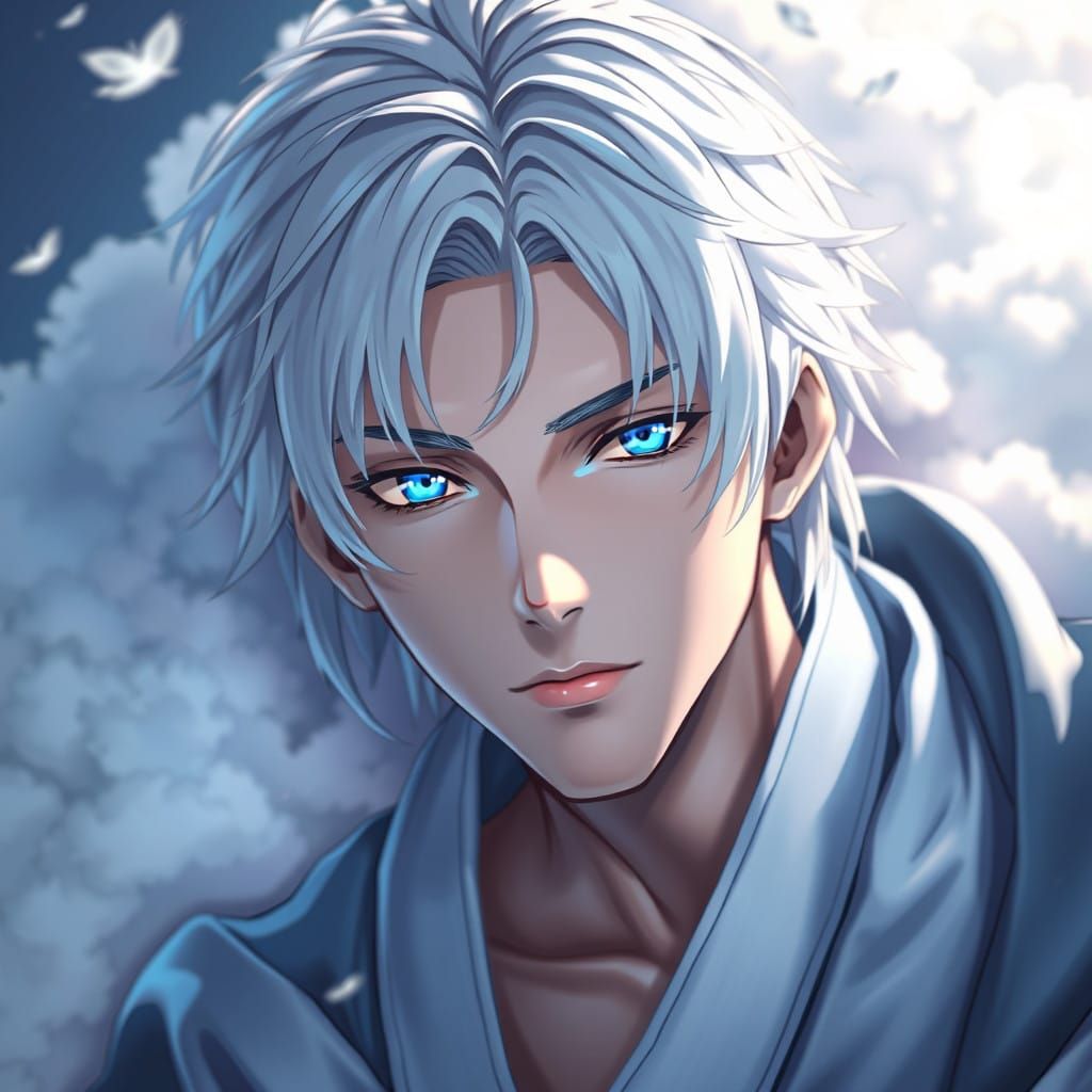 Regal Figure in Celestial Light