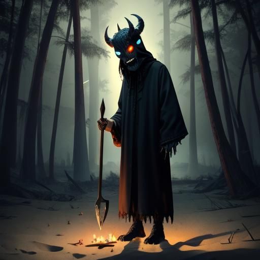 Horrifying Sleep Paralysis Demon Screaming on Beach