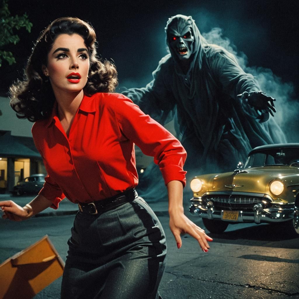 Elizabeth Taylor in 1950s B-Movie Still