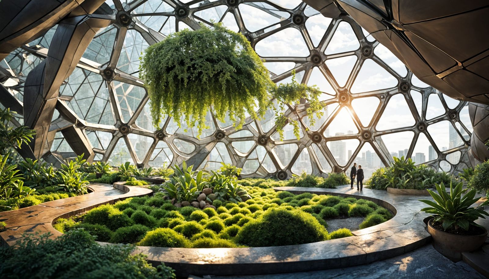 Humanitopian Solarpunk City of the Future