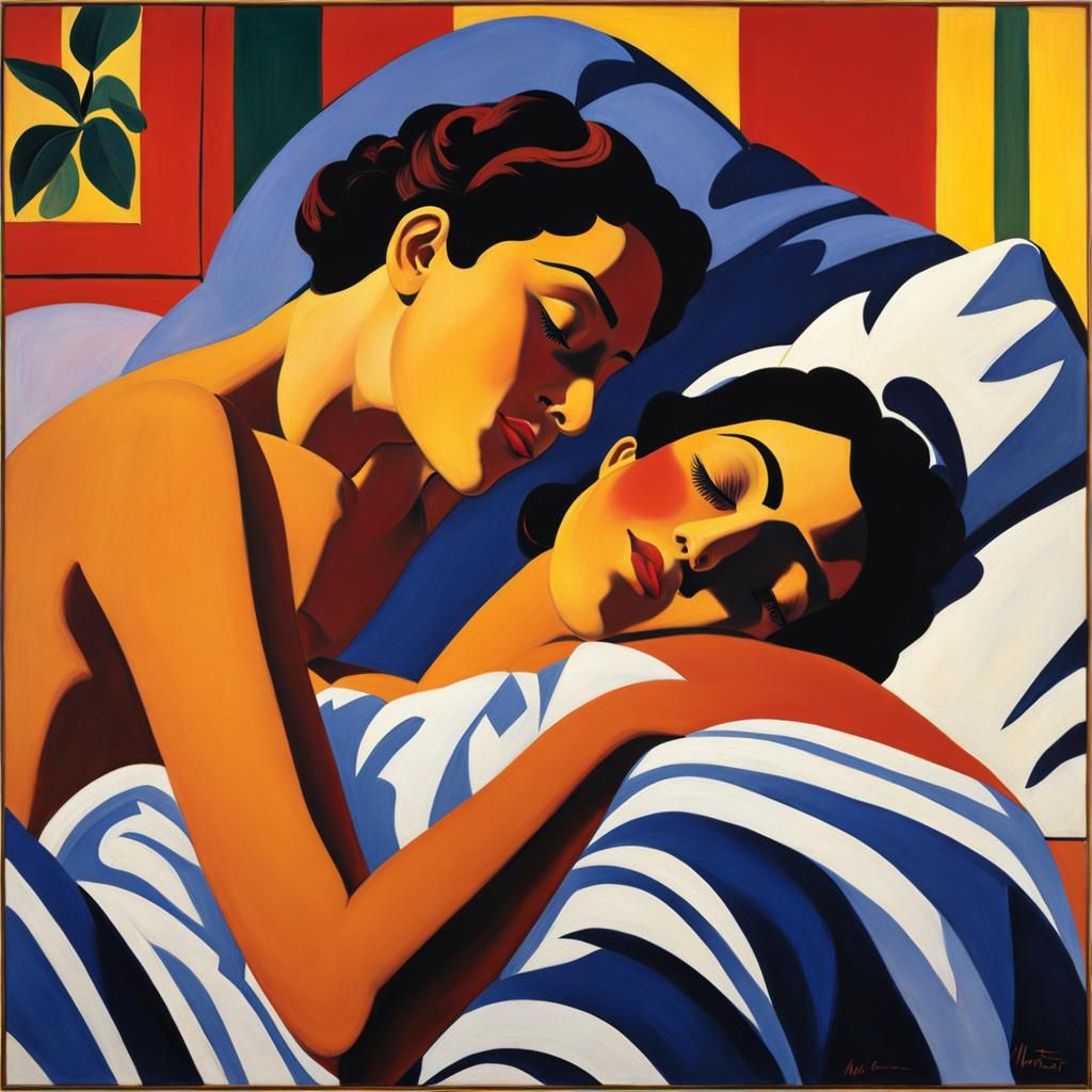 Henri Matisse :: lovers in bed