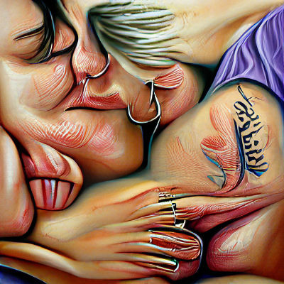 Lesbian Intimacy Artwork