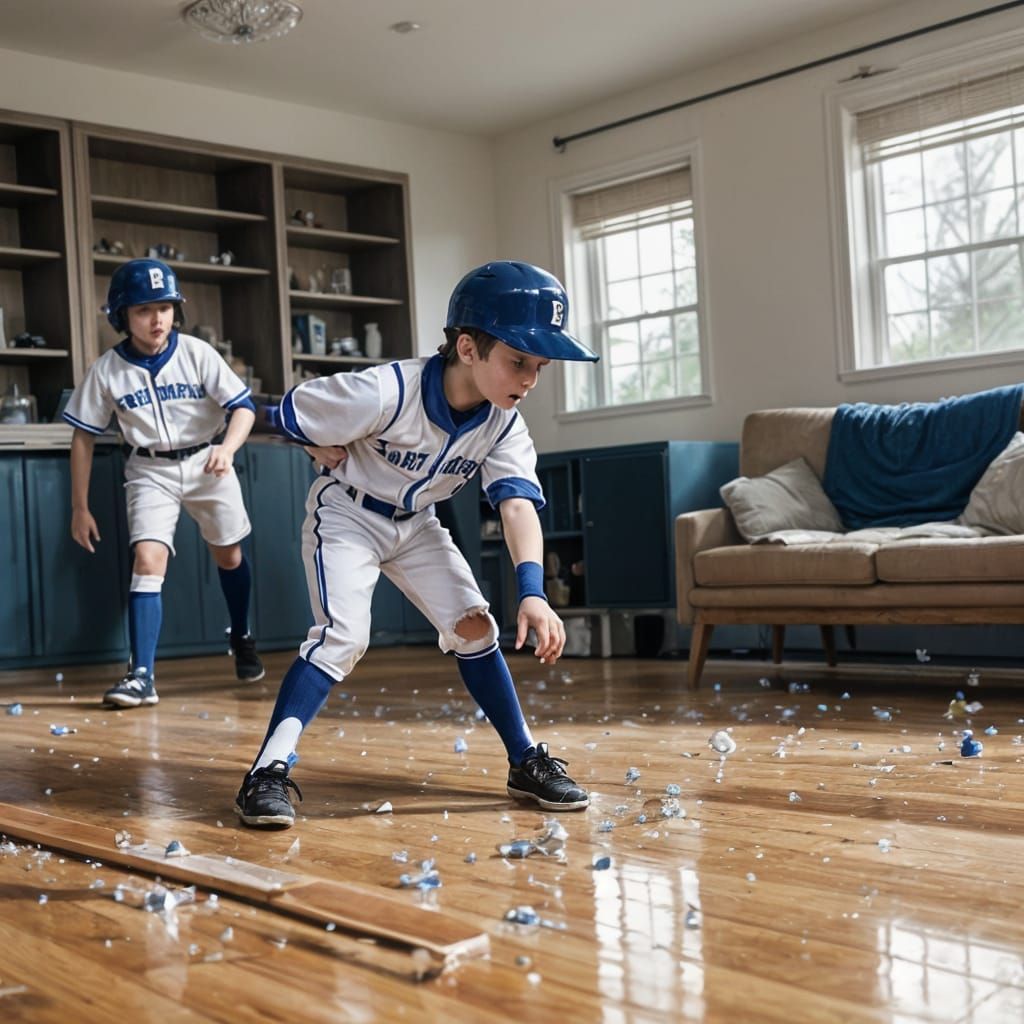 Teeball Team's Glass Cleanup Catastrophe
