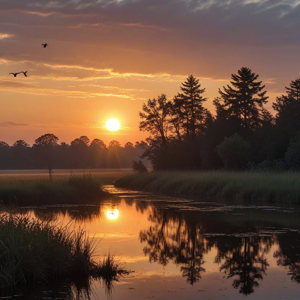 Dawn's Splendor in Soft Light