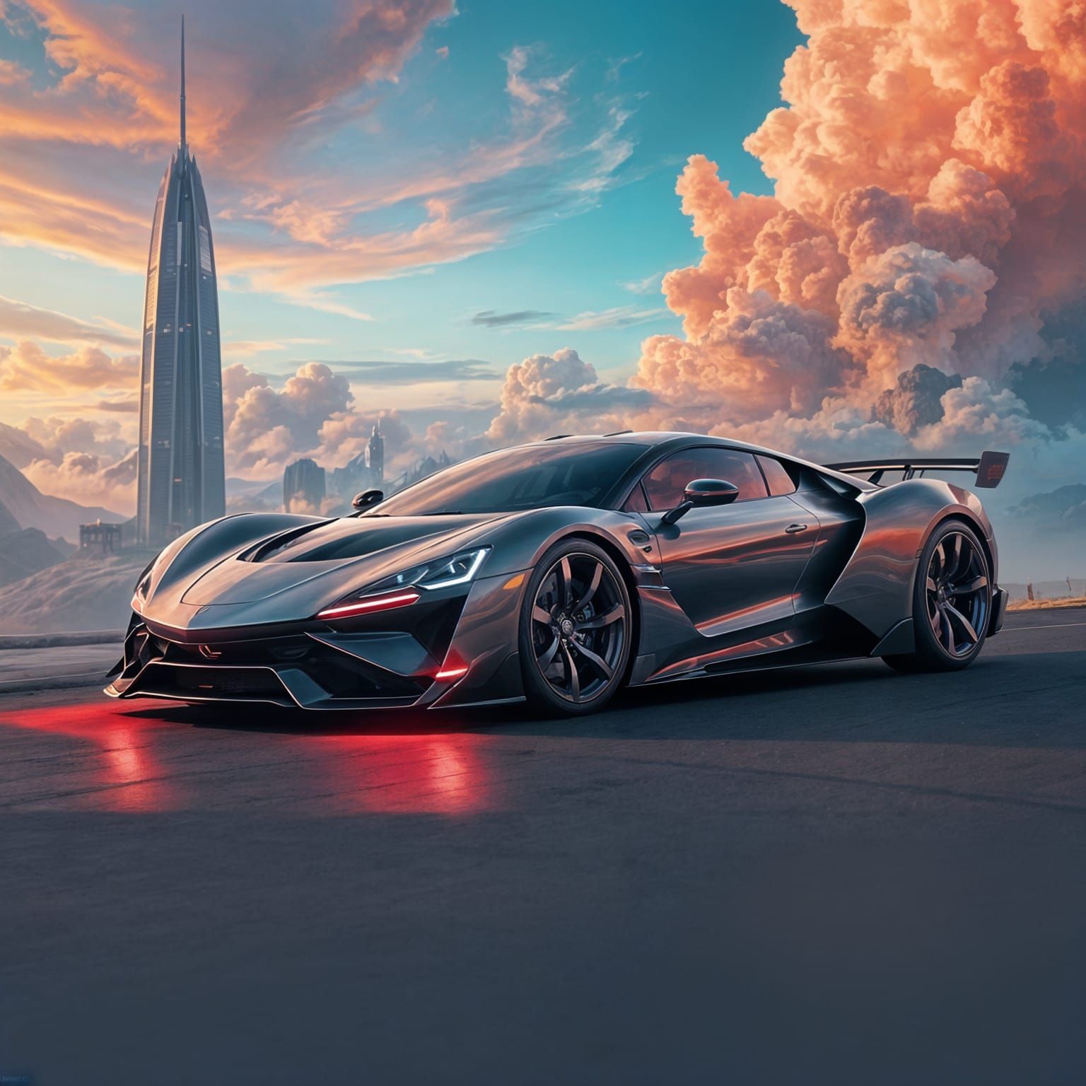 Vivid Fantasy Luxury Car Unveiled in Stunning 8K Art