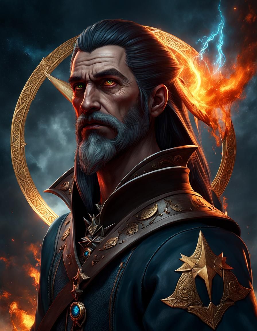 Dark Fantasy Northern Wizard from The Witcher 3