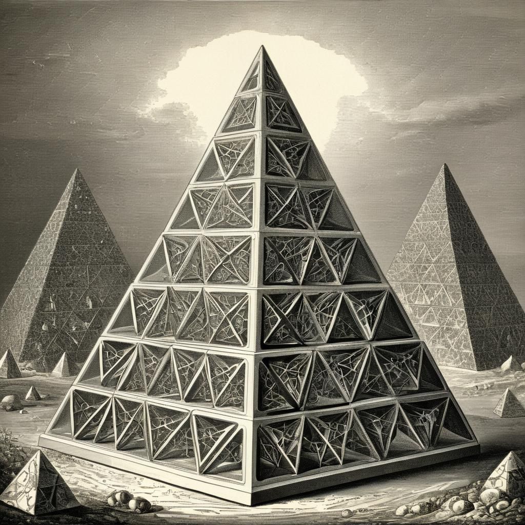 Ernst Haeckel's Tetrahedron Pyramid: Sacred Geometry