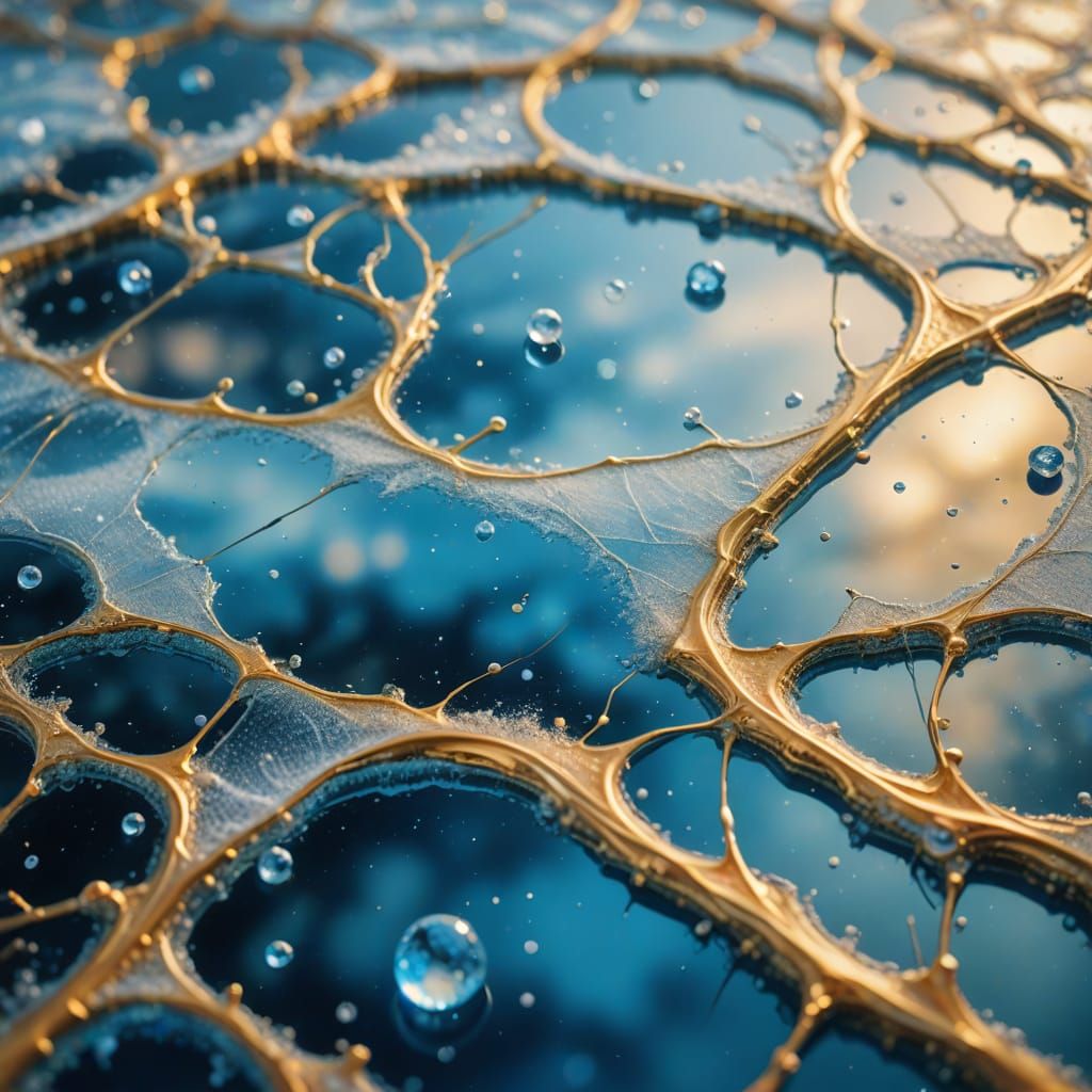 Surreal Question Dissolves into Frozen Aerogel Filaments