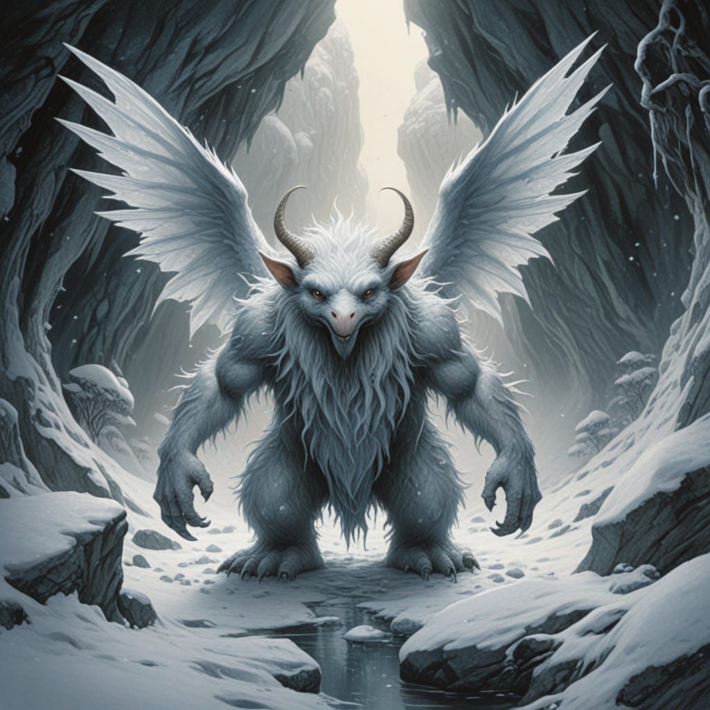 Whimsical Floral Creature Searches for Abominable Snowman in...