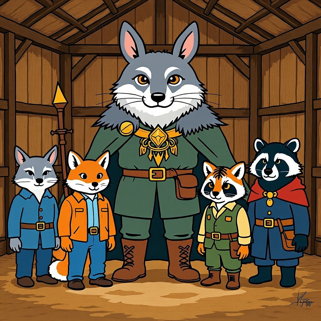 Anthro Wolf Enforces King Leo's Will in Game of Thrones Styl...