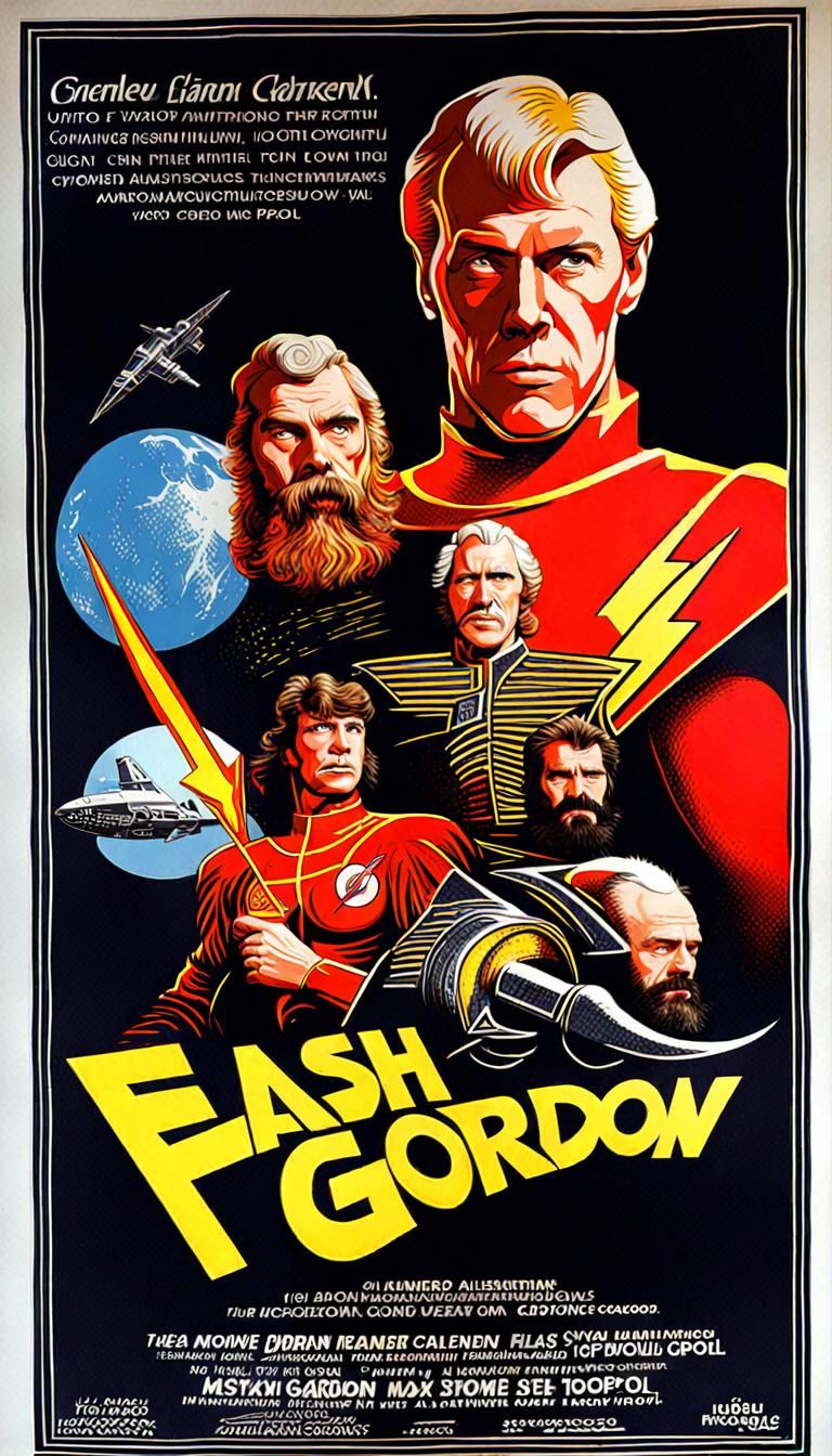 Alternate 1980s Flash Gordon Movie Poster