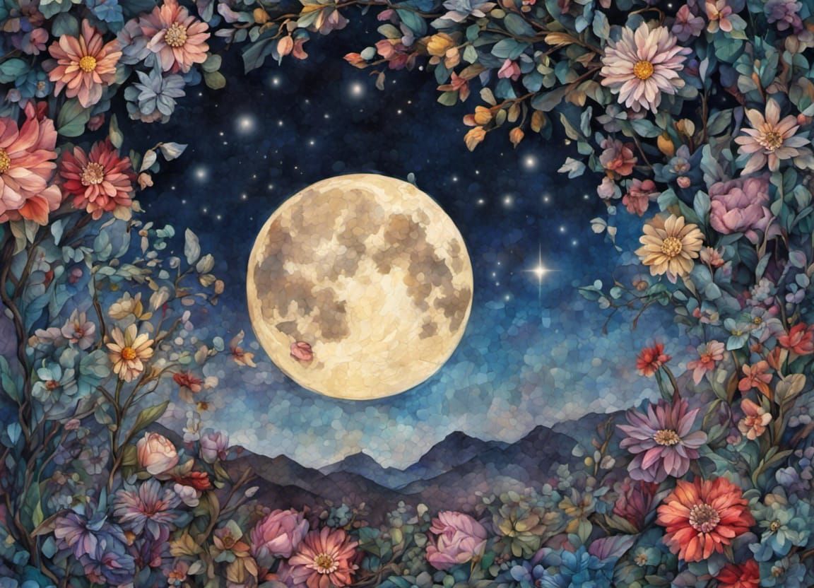 Moon kissed flowers