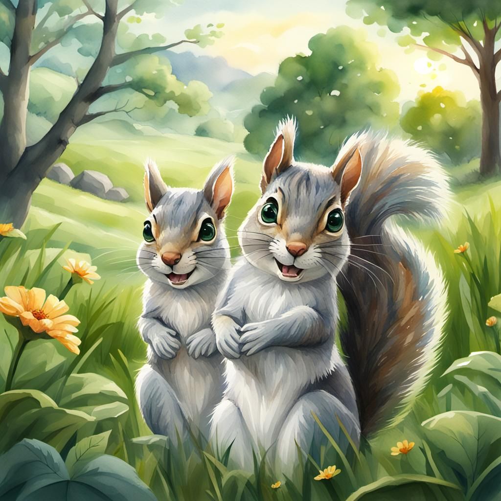 2 precious squirrel friends