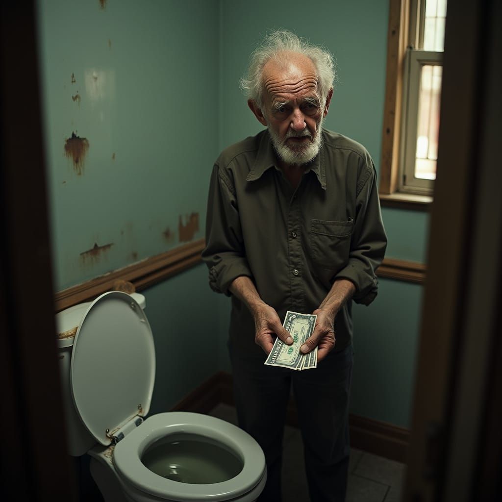 Desperate Senior Citizen Overwhelmed by Financial Struggle