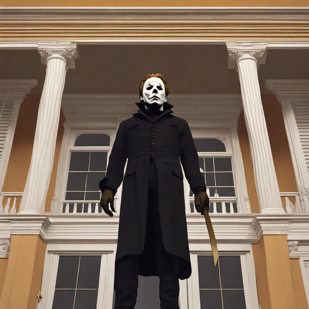 Michael Myers Halloween Horror Art Nouveau Rococo Architectu...