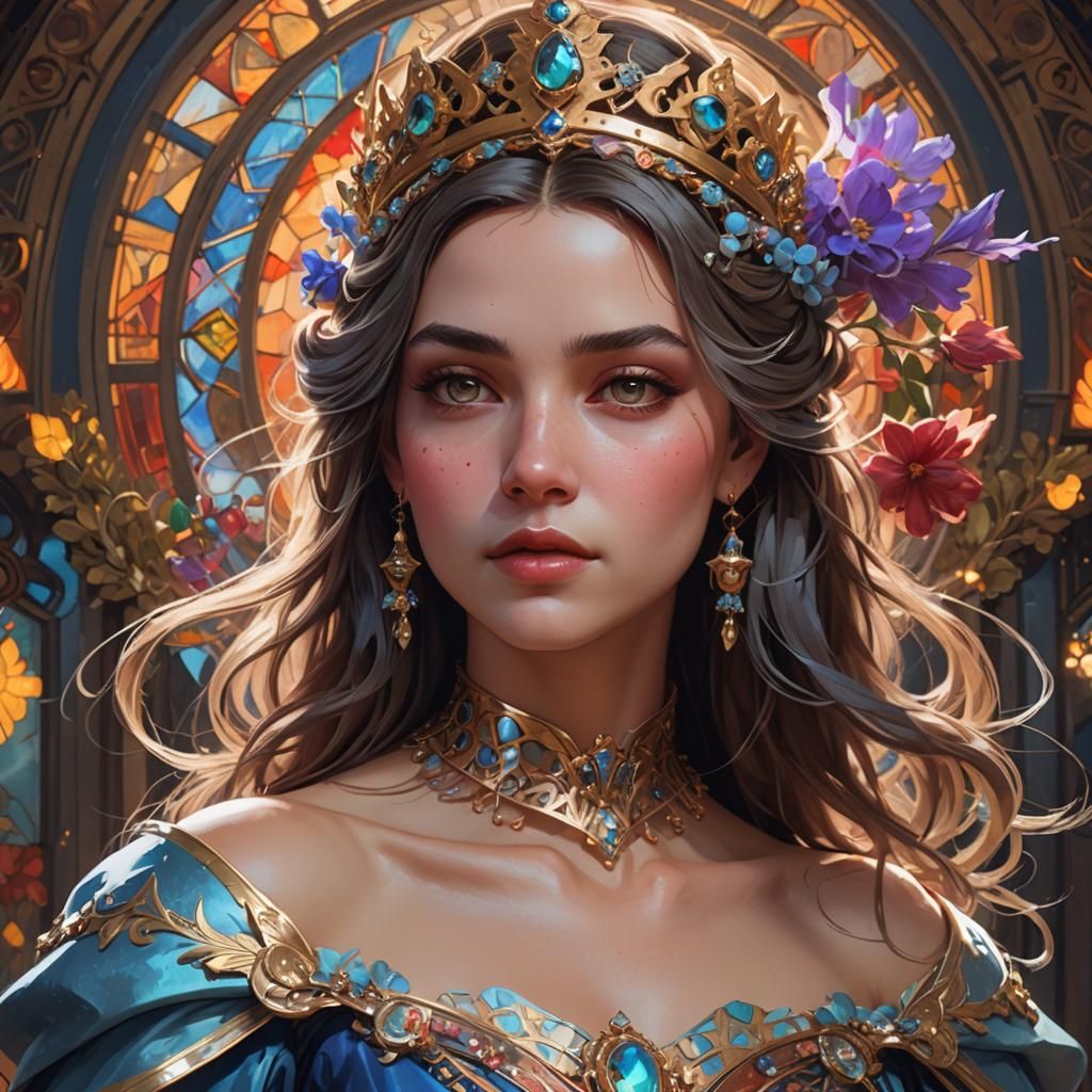 Elegant Queen and Princess Portrait in Unreal Engine