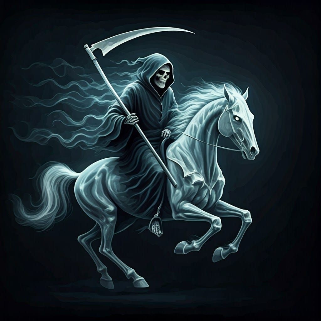 Ethereal Grim Reaper on Skeletal Steed