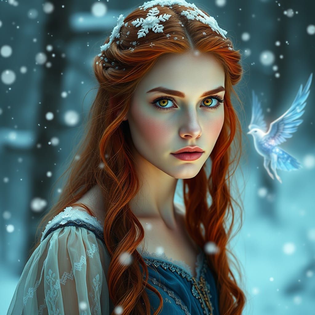 Red-Haired Woman Finds Magical Glass Animal