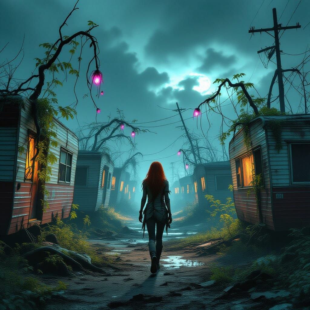 Twisted Apocalypse: Nature's Vengeance on a Ravaged Trailer ...