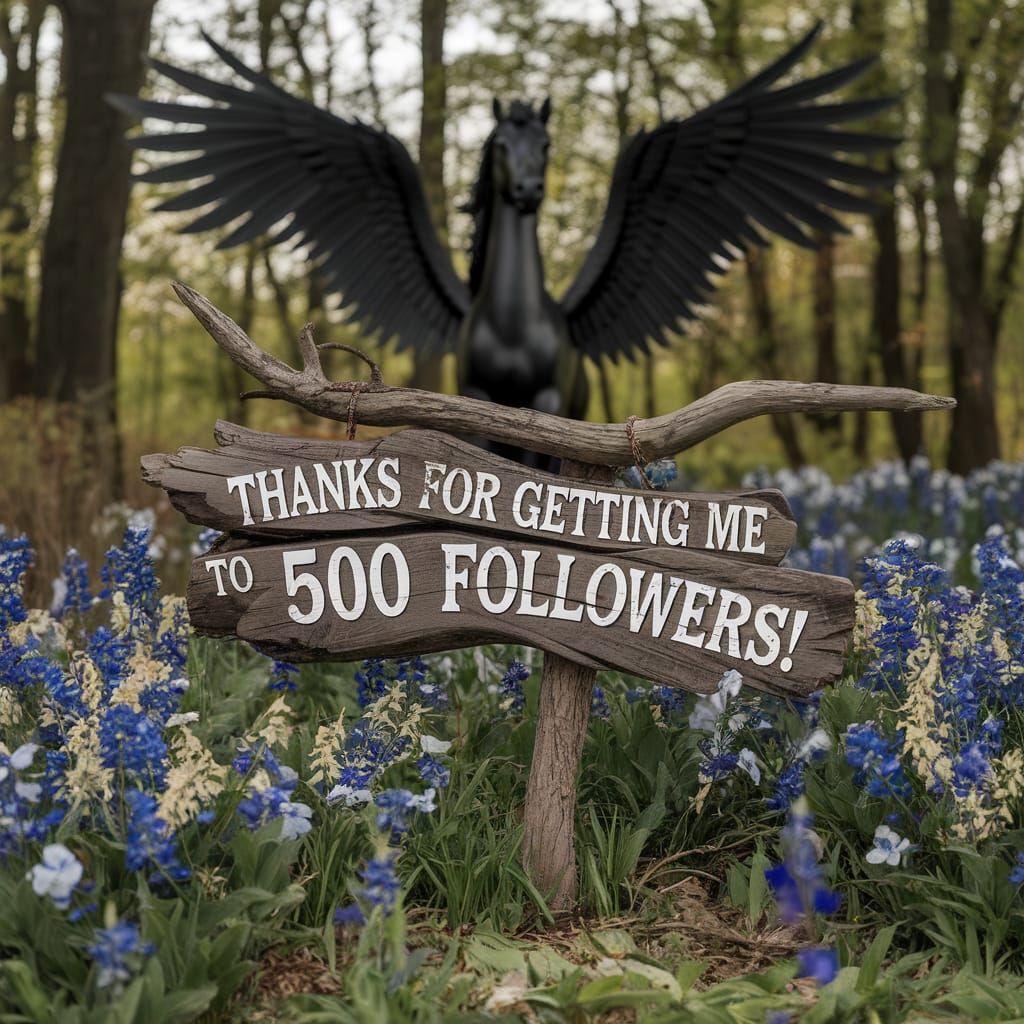 Forest Scene: Thank You for 500 Followers