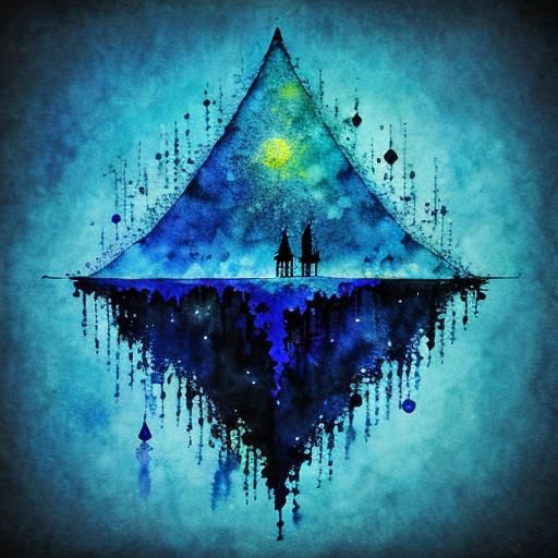 Ethereal Blue Dreamscapes in Dreamcore Style