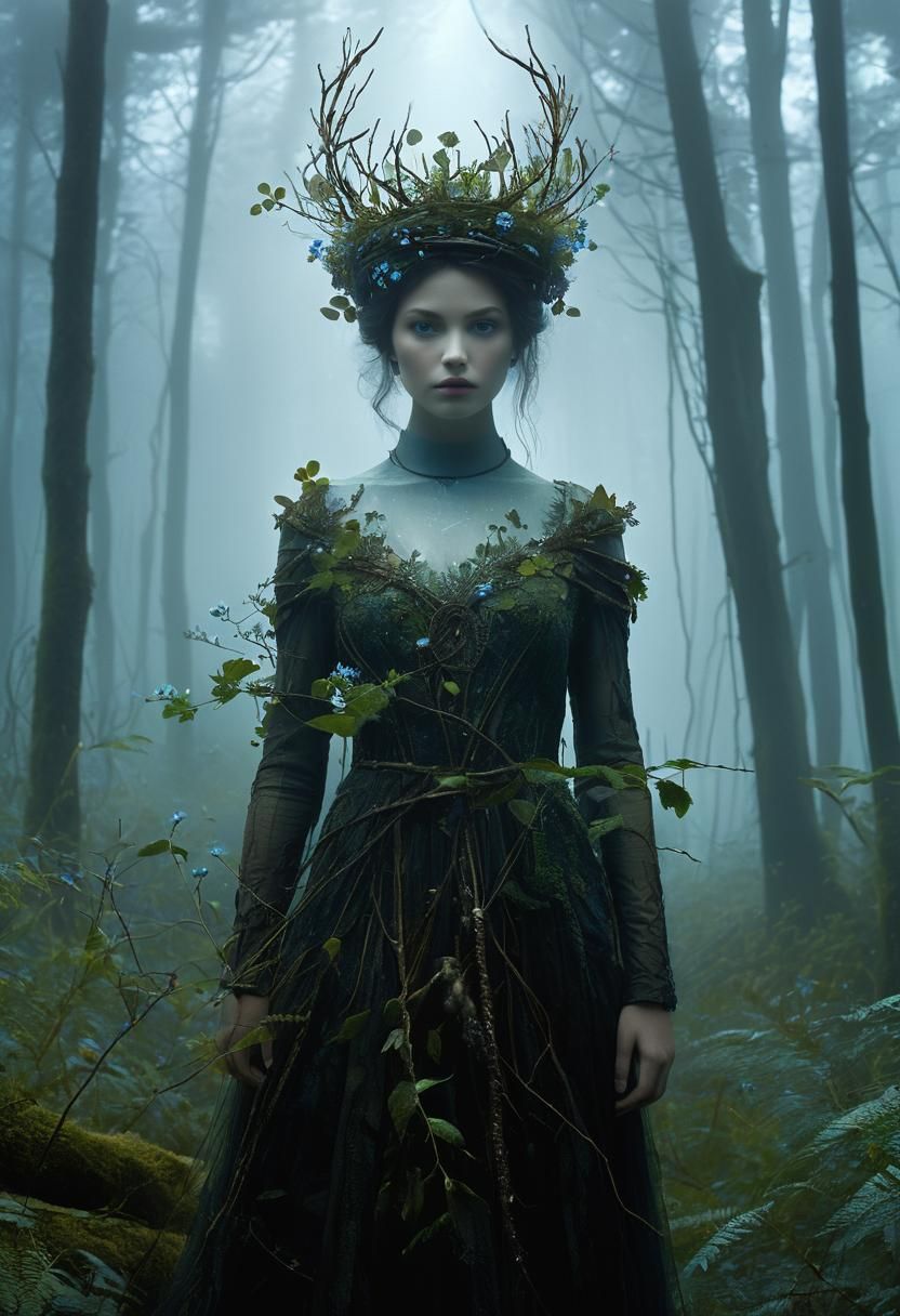 Ethereal Earth Spirit in Enchanted Forest