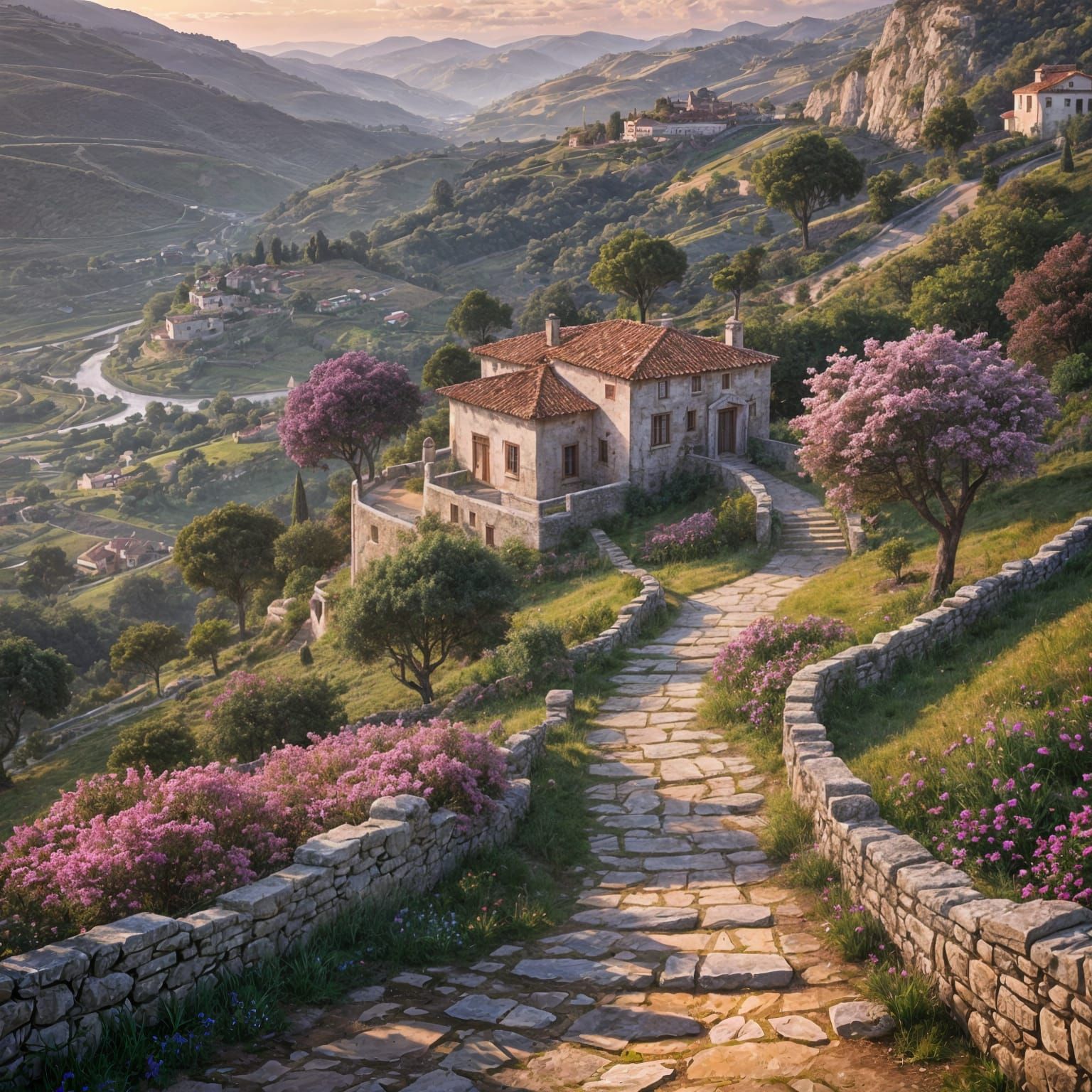 Pousada in a hilly countryside setting