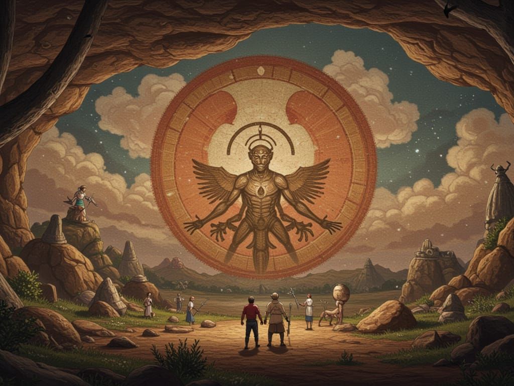 Whimsical Paleolithic Fusion Art