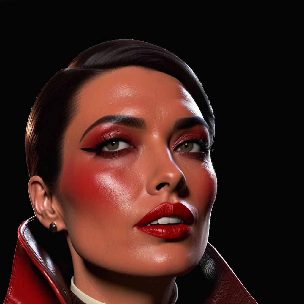 a young, short-haired, eoman, with nice makeup and lipstick, plays a pretty Private Investigator in a 1970's TV series, ...