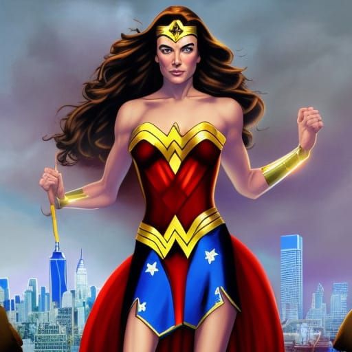 Kate Middleton as Wonder Woman