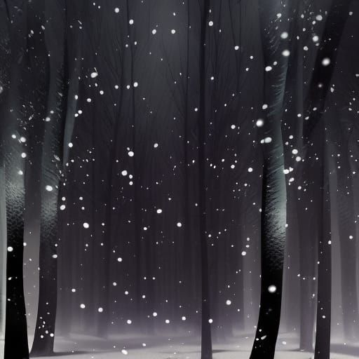 Snow Falling Like Stars: Digital Matte Painting