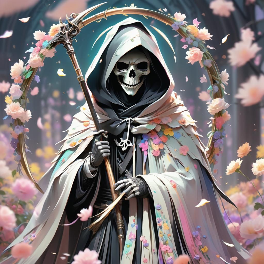 Pastel Gothic Grim Reaper Concept Art