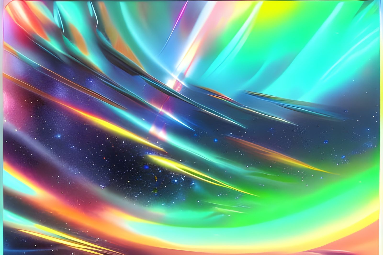 Multicolor Hyperspace Vortex in Astral Style