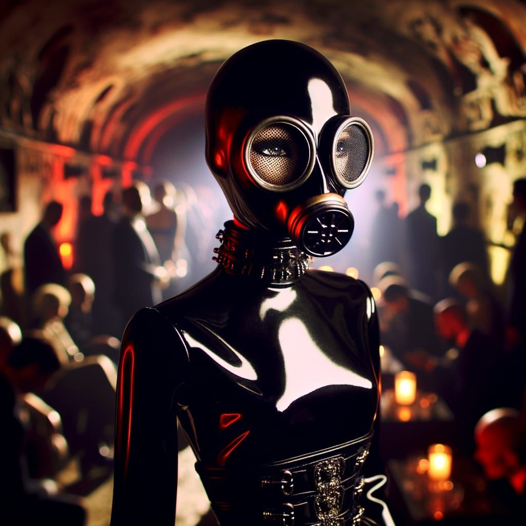 Fashion Doll's Dungeon Party in Eerie Red Light