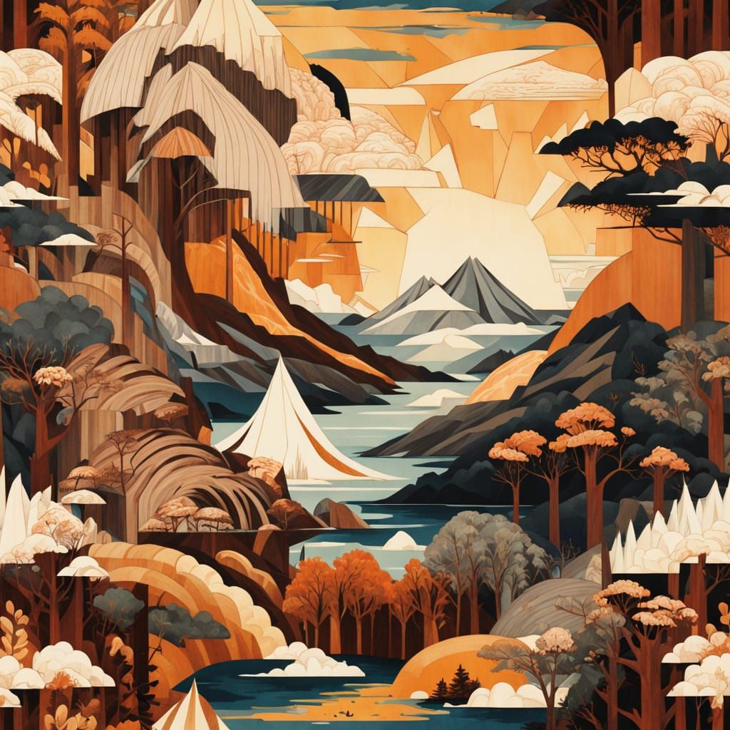 Forestpunk Apocalypse Inspired by Dramatic Paintings