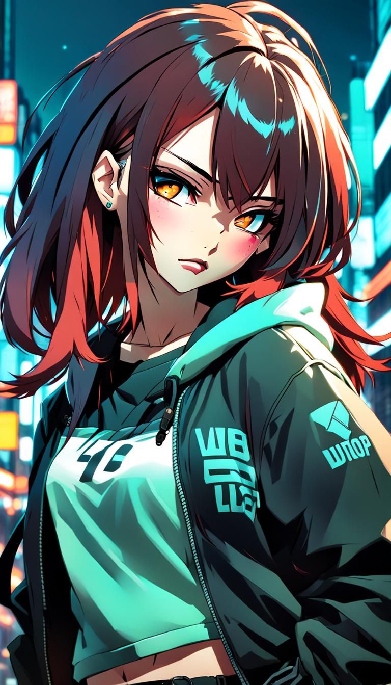 Mean Anime Girl in Urbancore Fashion, Manga Cover