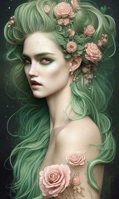 Androgynous Sailor Jupiter Goddess in Rococo Lace Dress