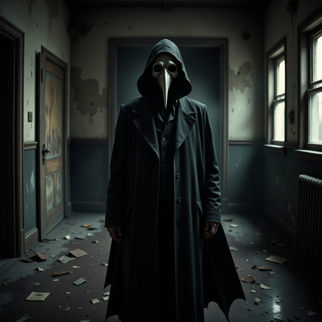 Mysterious Plague Doctor in Abandoned Asylum