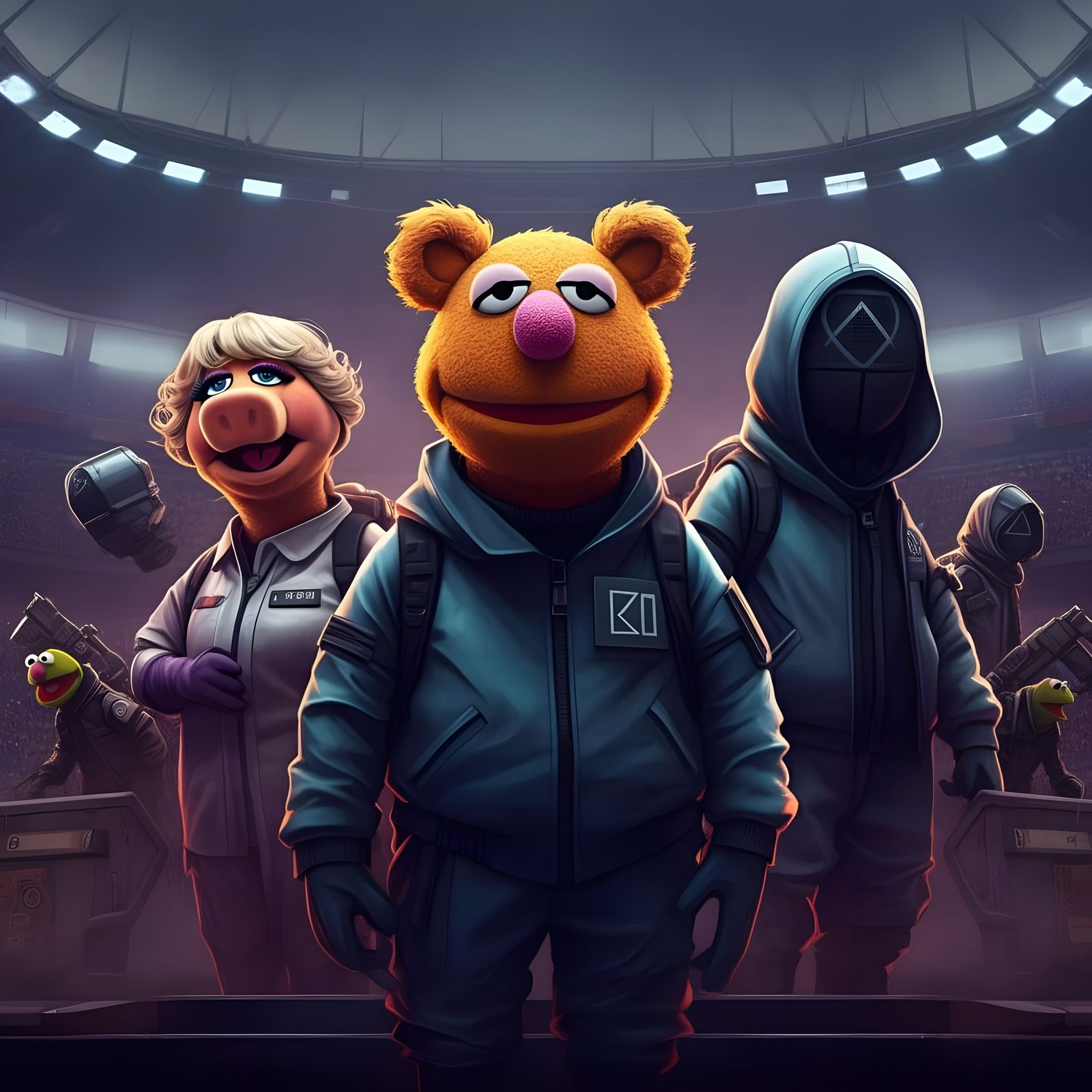 Muppets meet Squid Game 😎😎😎