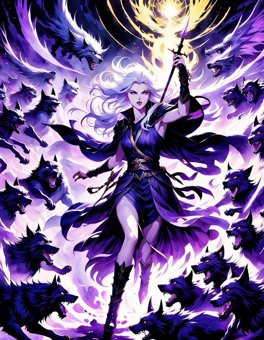 Vibrant Heroine Defies Dark Shadows in a Fantasy Anime Maste...