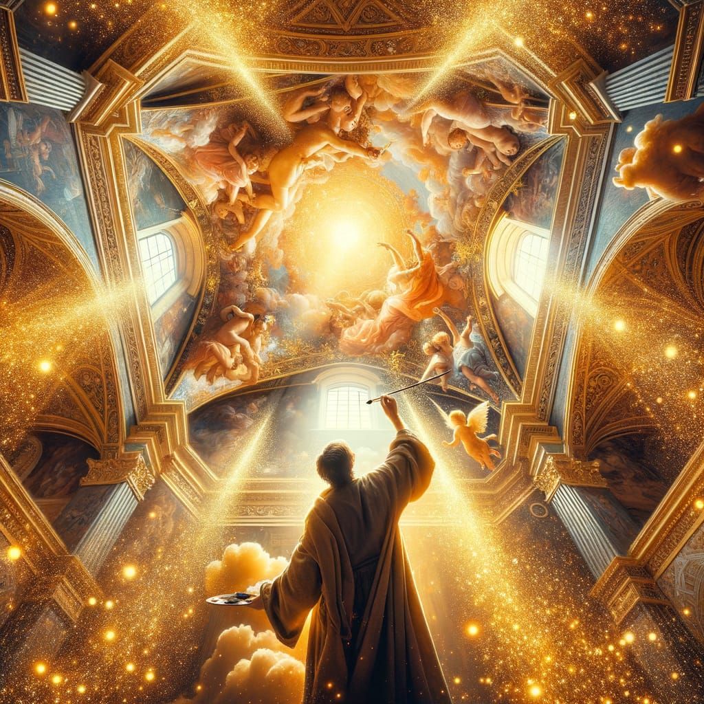 Renaissance Artist Paints Radiant Chapel Ceiling