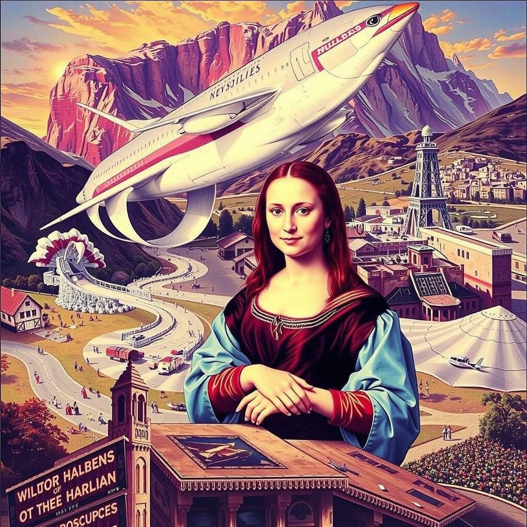 Mona Lisa Portrait Generated By AI