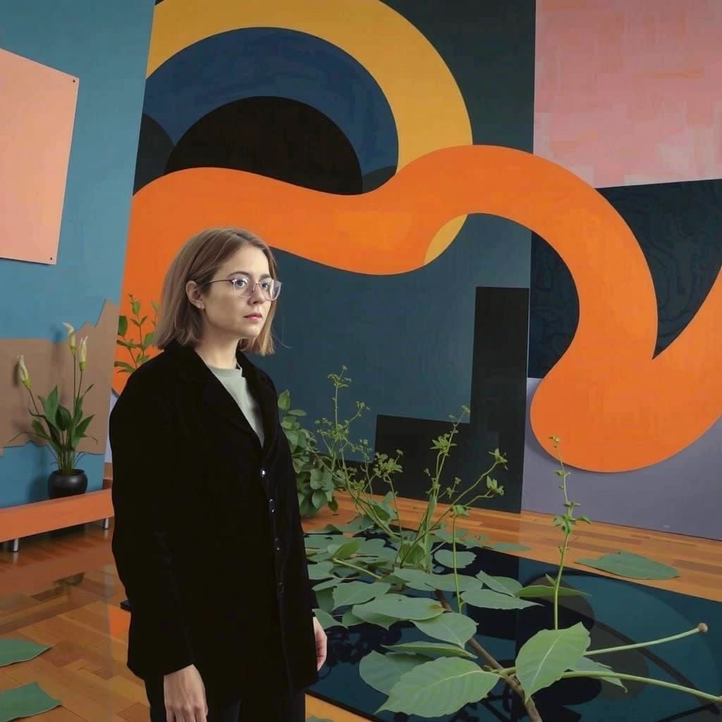 Abstract Art Photo with Plants in Gregory Crewdson Style